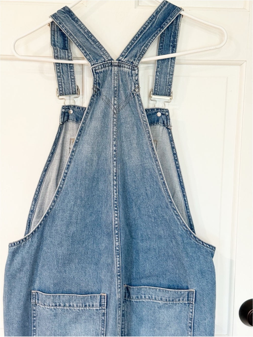 Gap Classic Denim Overalls in Medium Blue M - Picture 8 of 10